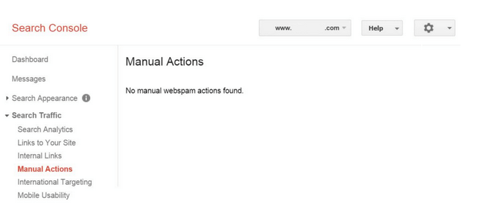 Manual Actions Penalty